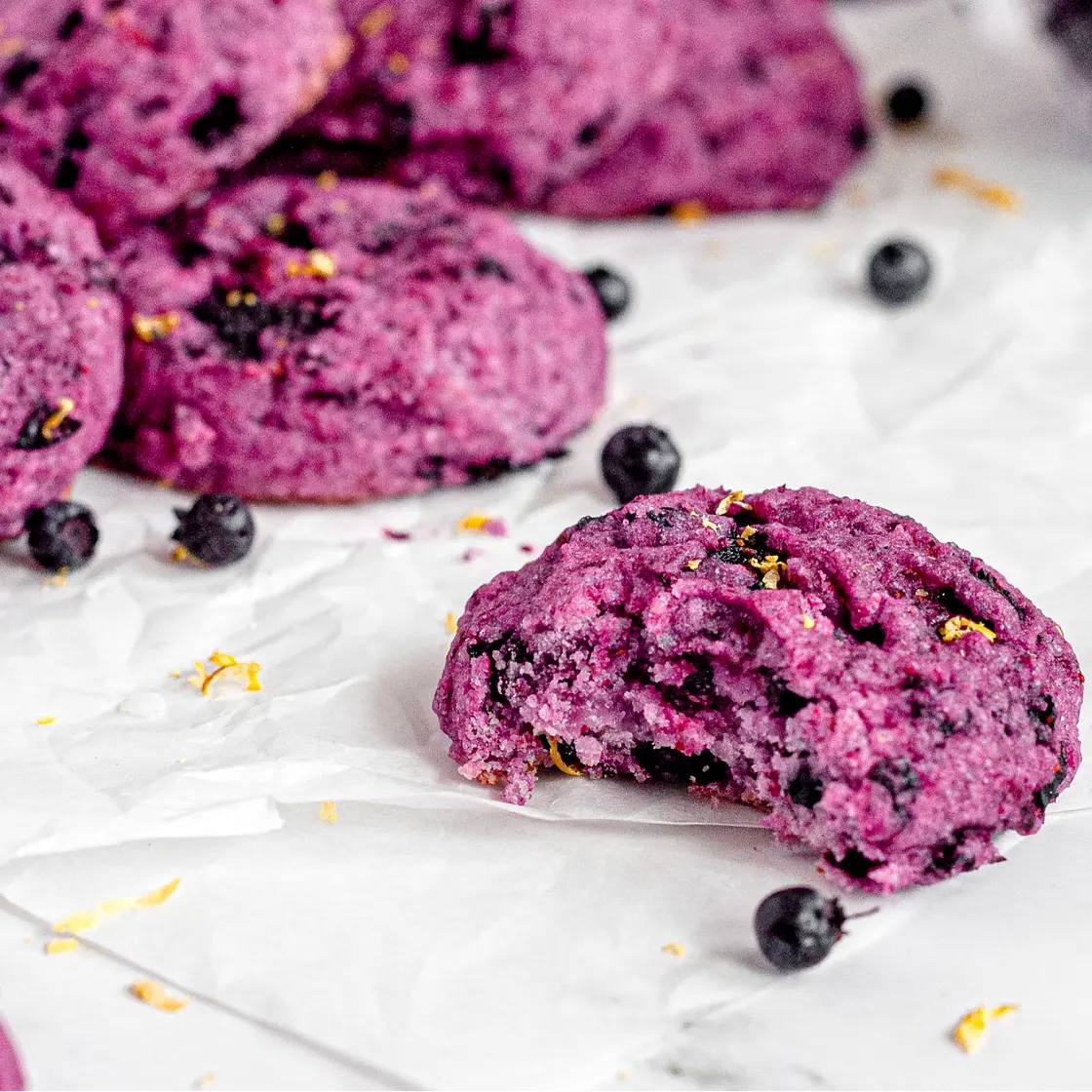 Gluten-Free Blueberry Lemon Cookies (Vegan)