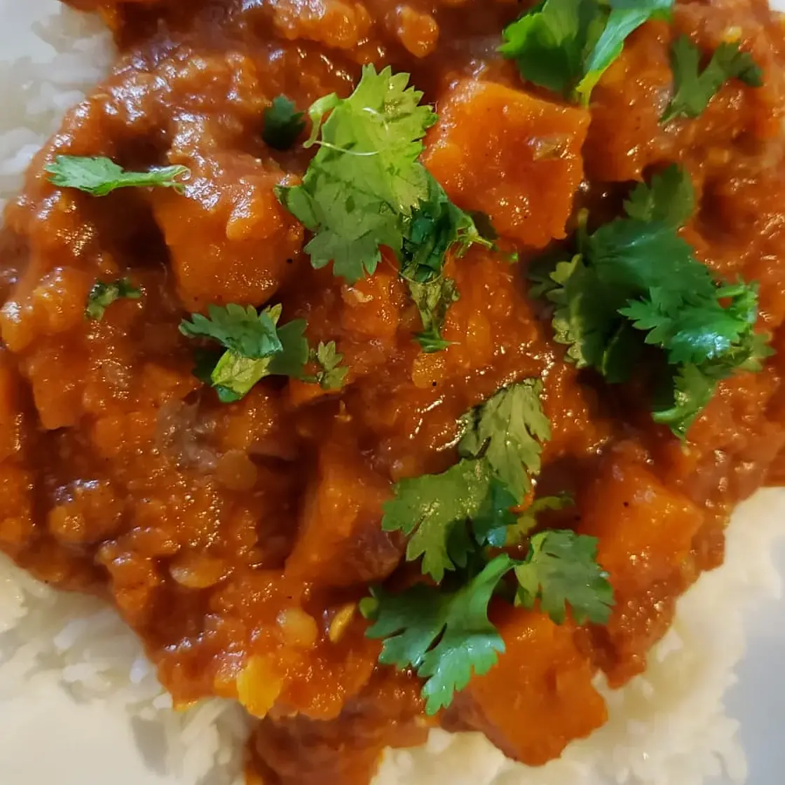 Vegan red thai curry