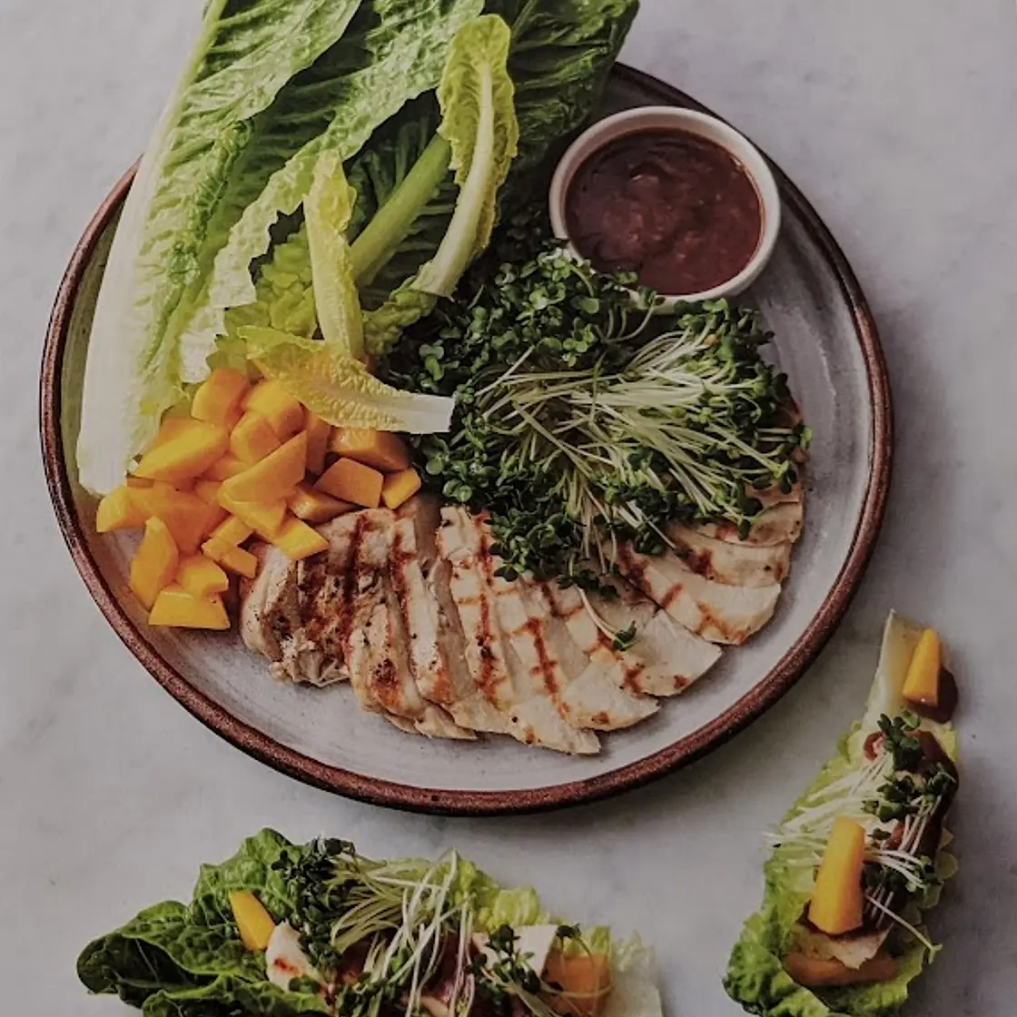 Hoisin Chicken Lettuce Cups