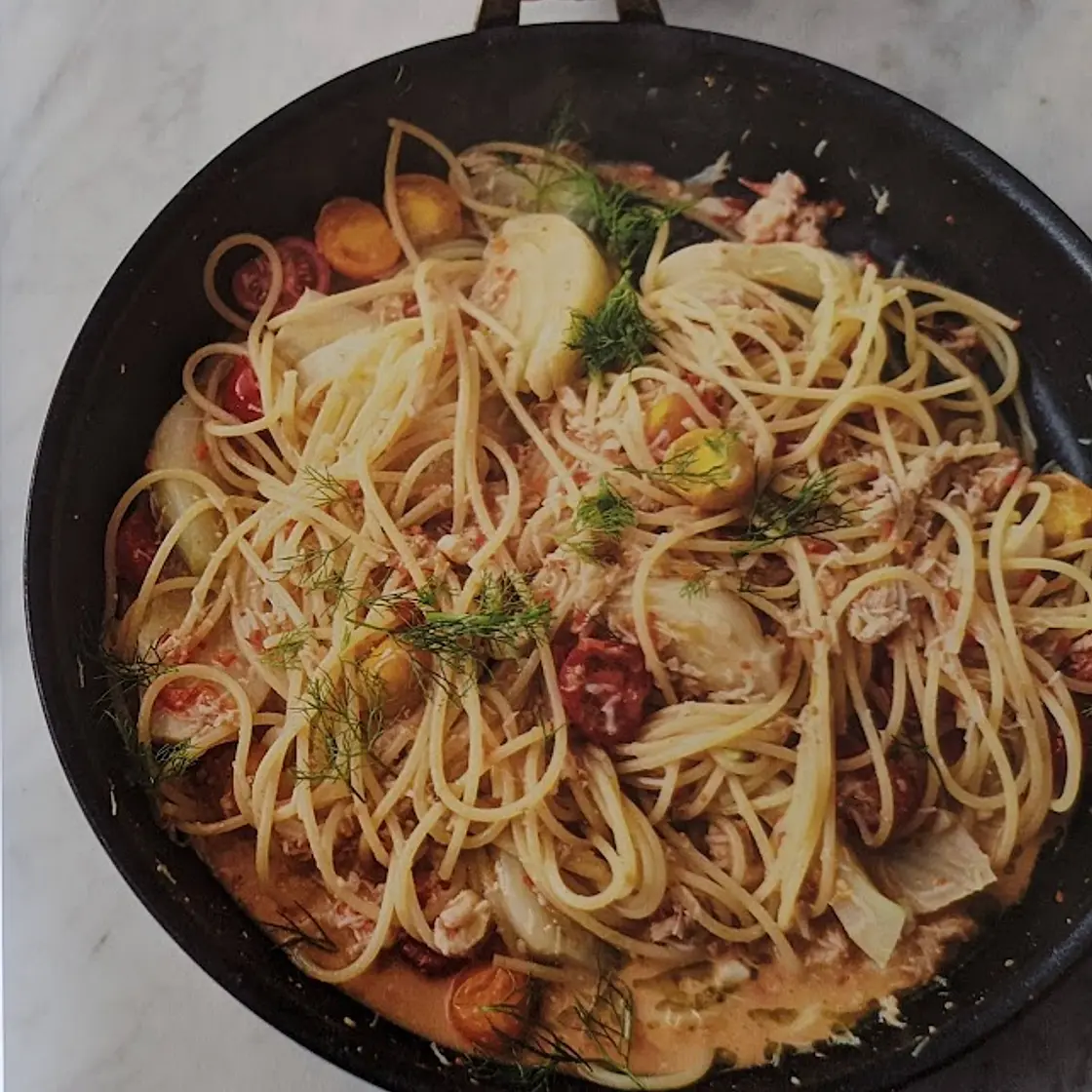 Crab & Fennel Spaghetti