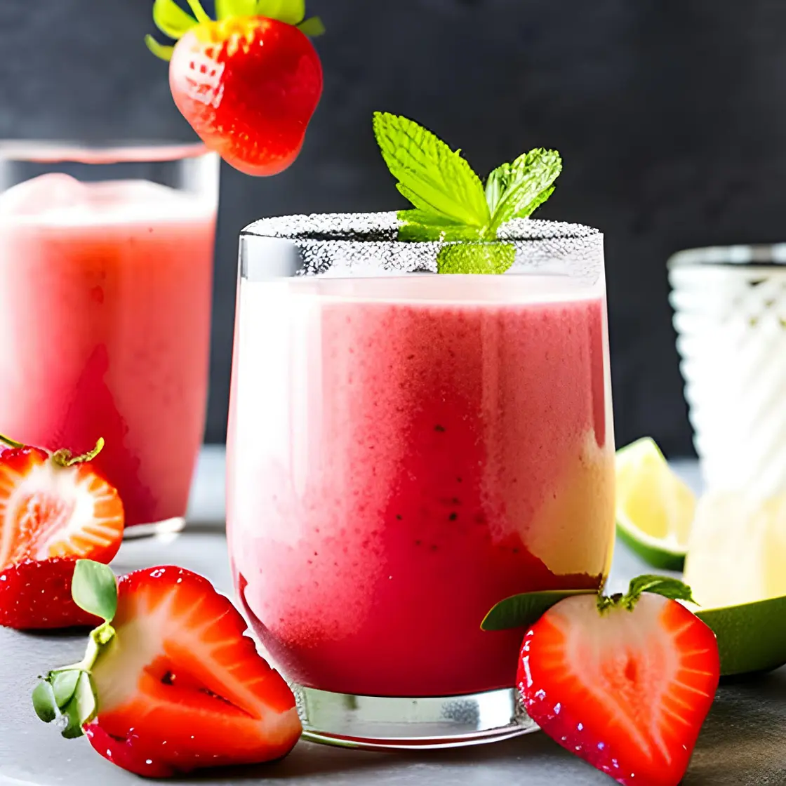 Strawberry Bliss Creamy Agua Fresca