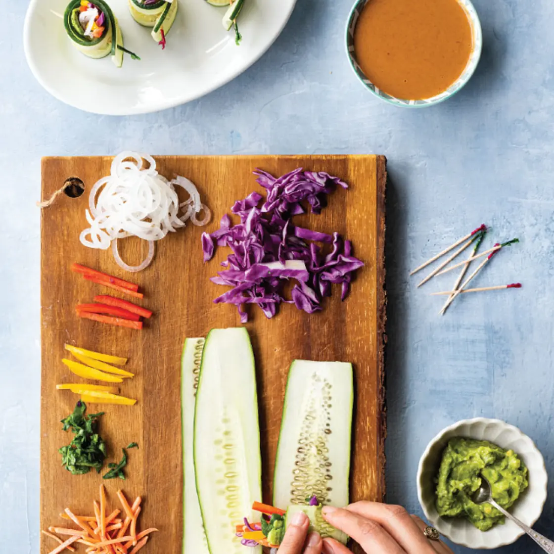 Cucumber summer rolls