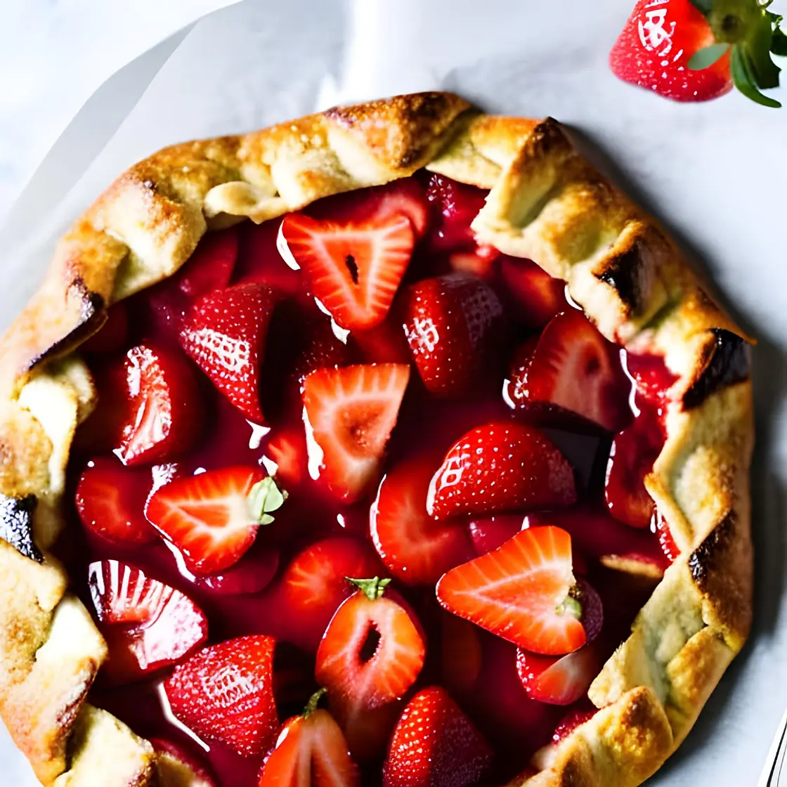 Rustic Strawberry Galette
