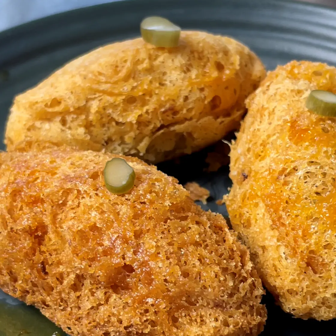 Honeycomb Taro Dumplings