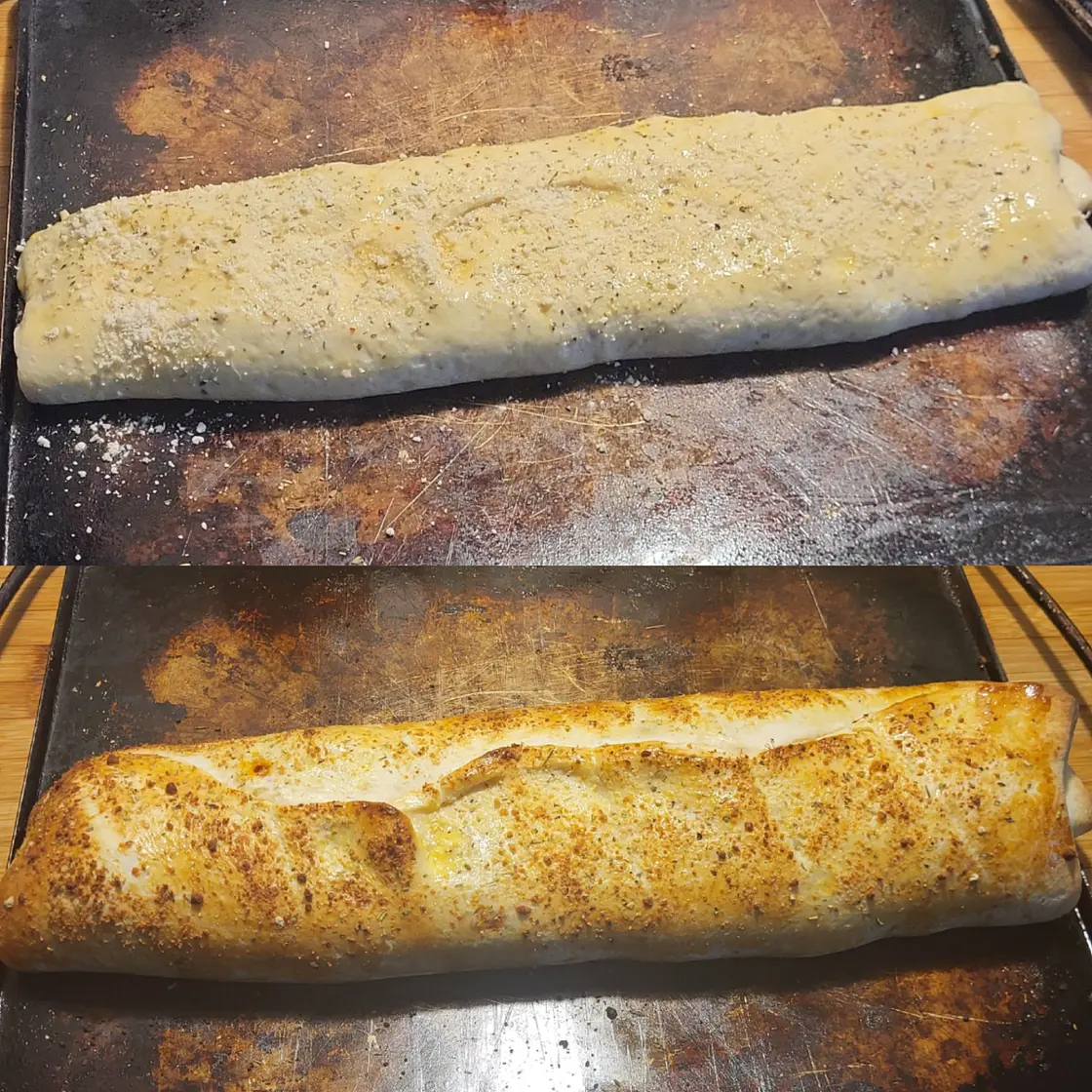 Pepperoni and Ham Stromboli