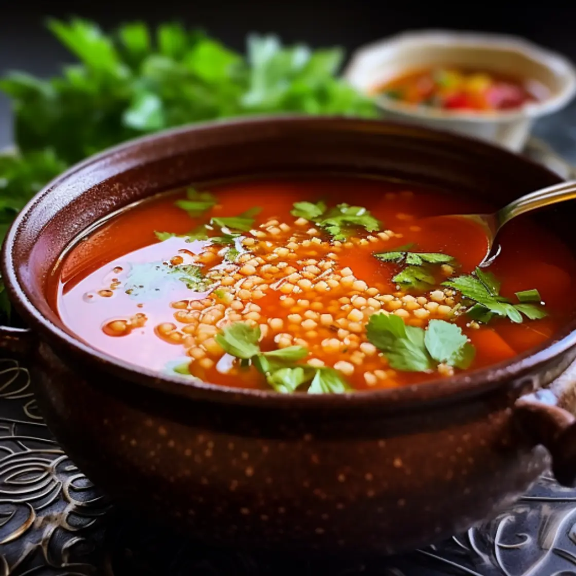 Pearl Couscous Stew- Berkoukes