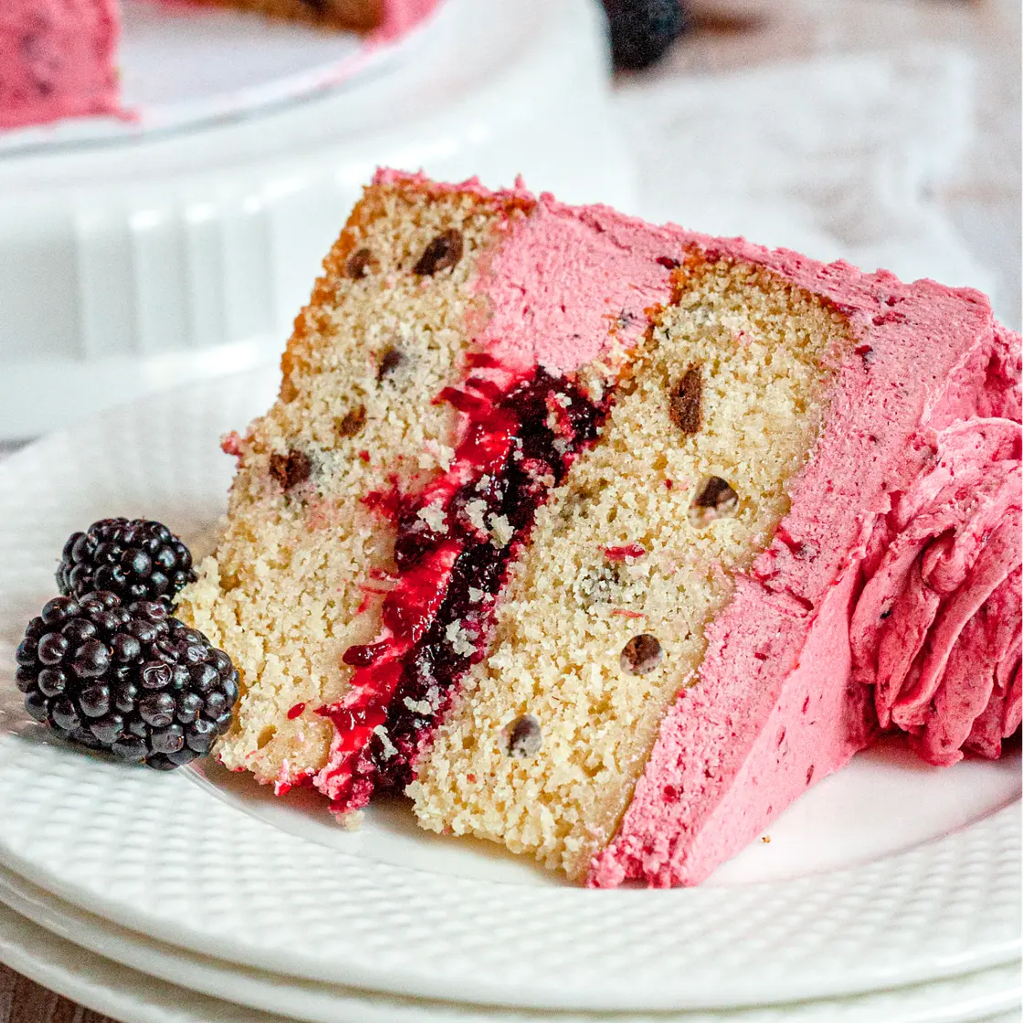 Gluten-Free Honey Blackberry Cake (Dairy-Free)