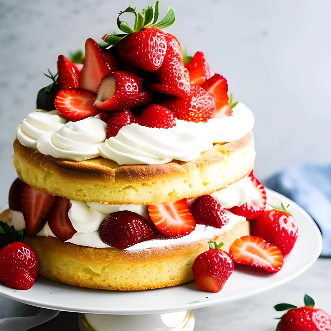 Summertime Fresh Strawberry Layer Shortcake