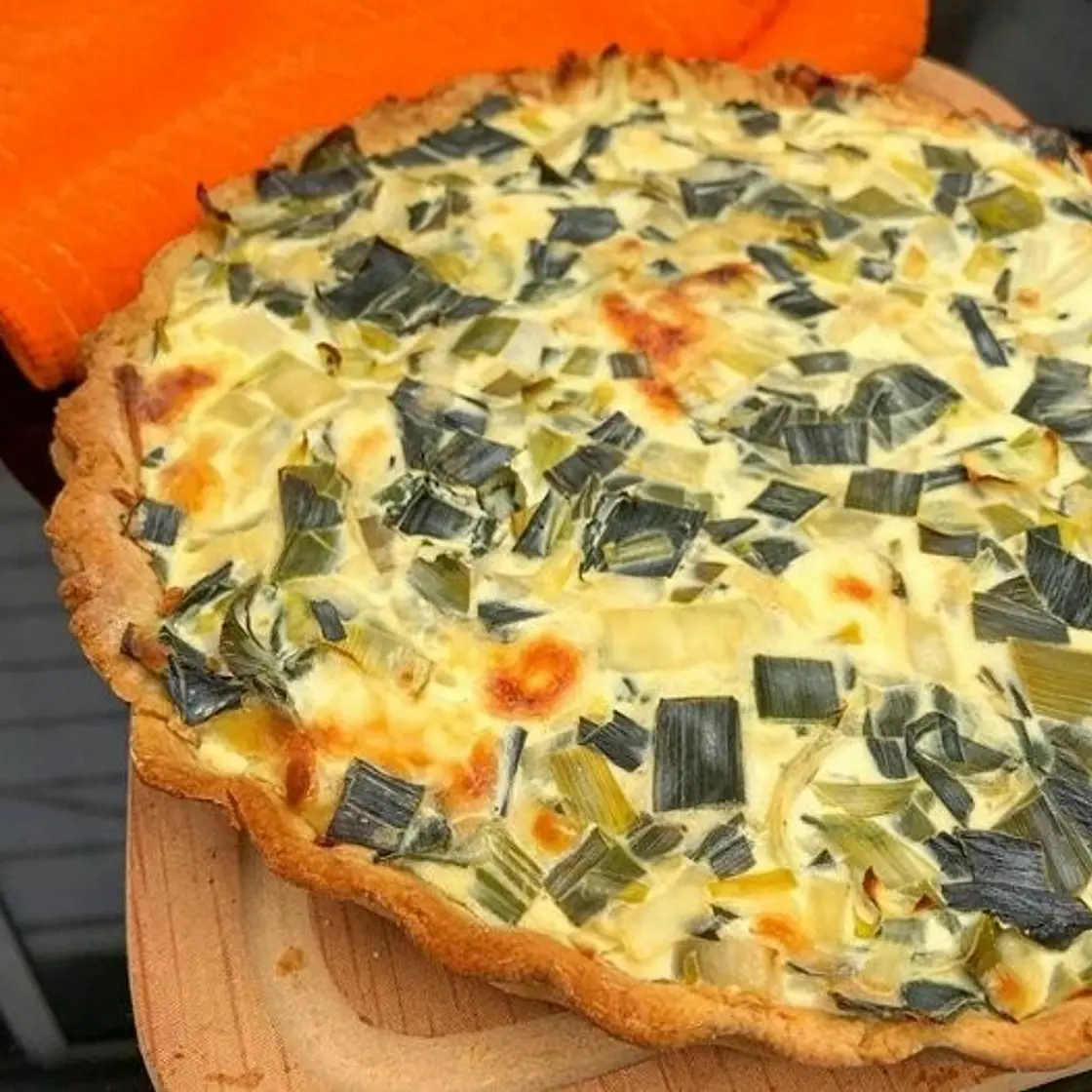 tarta de puerro 🥬