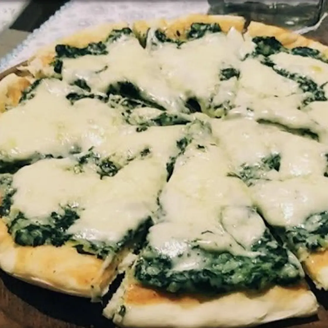 pizza de espinaca 🥬