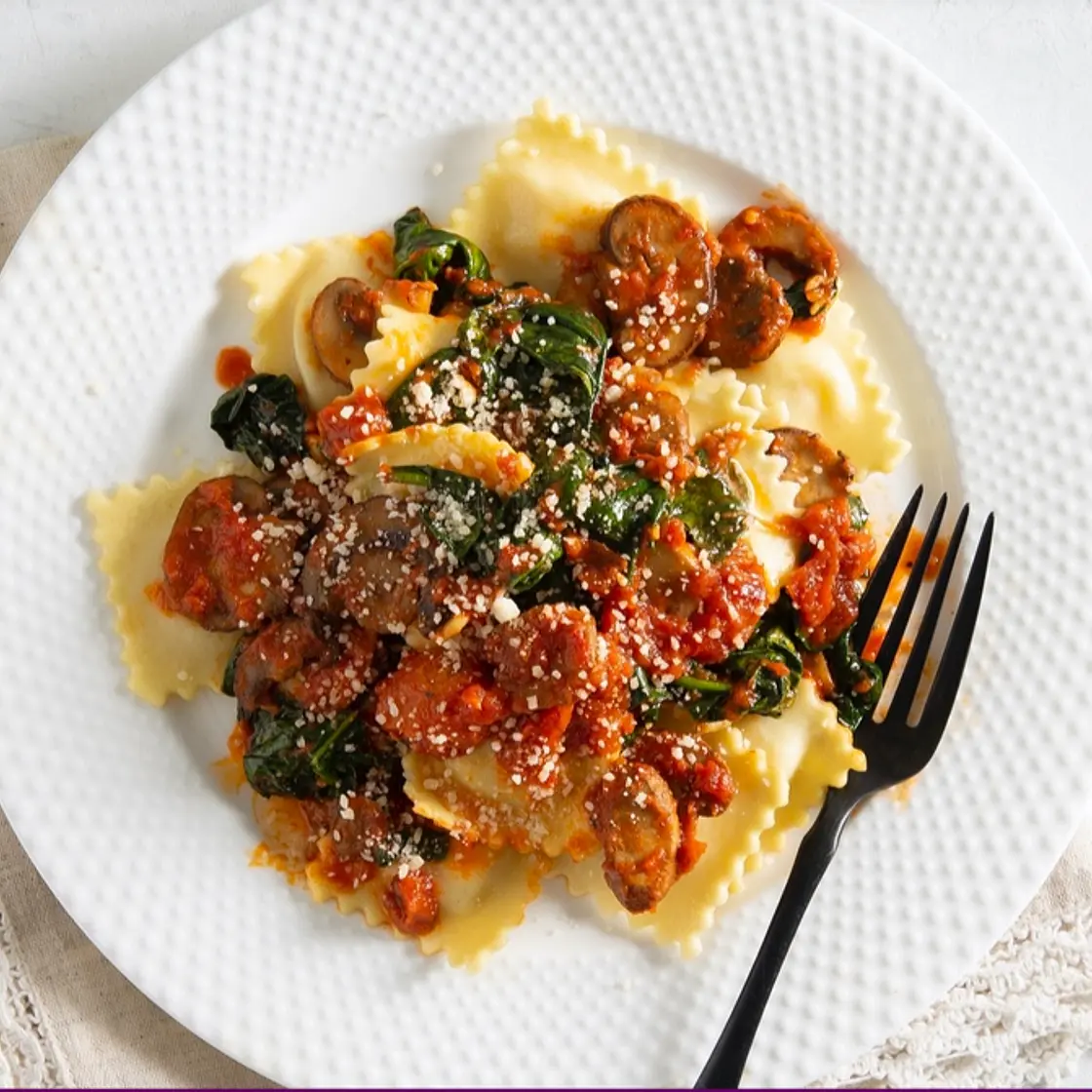 Easy Mushroom-Cheese Ravioli