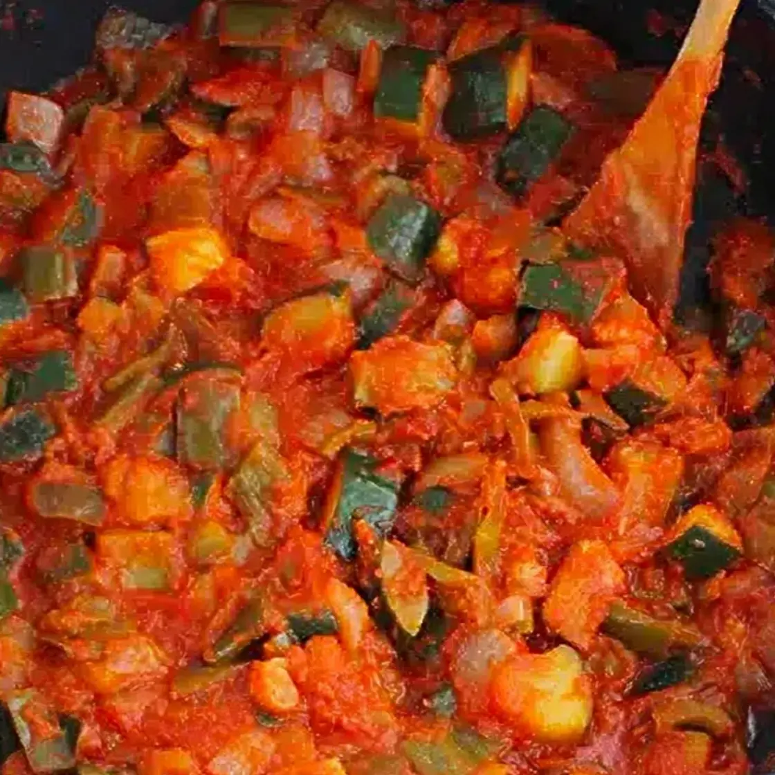 Pisto con berenjena o samfaina