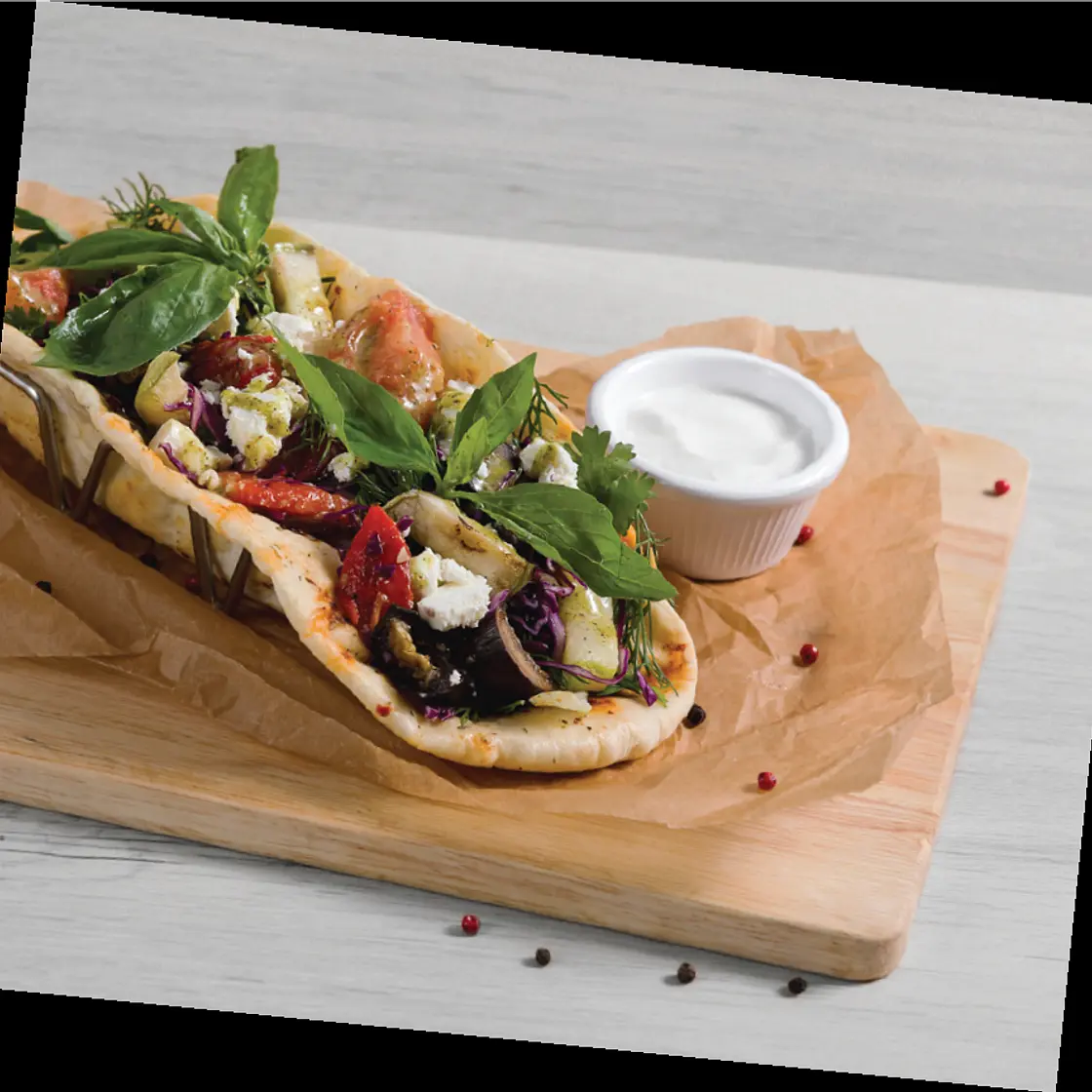 Crunchy Vegetarian Greek-style Gyros