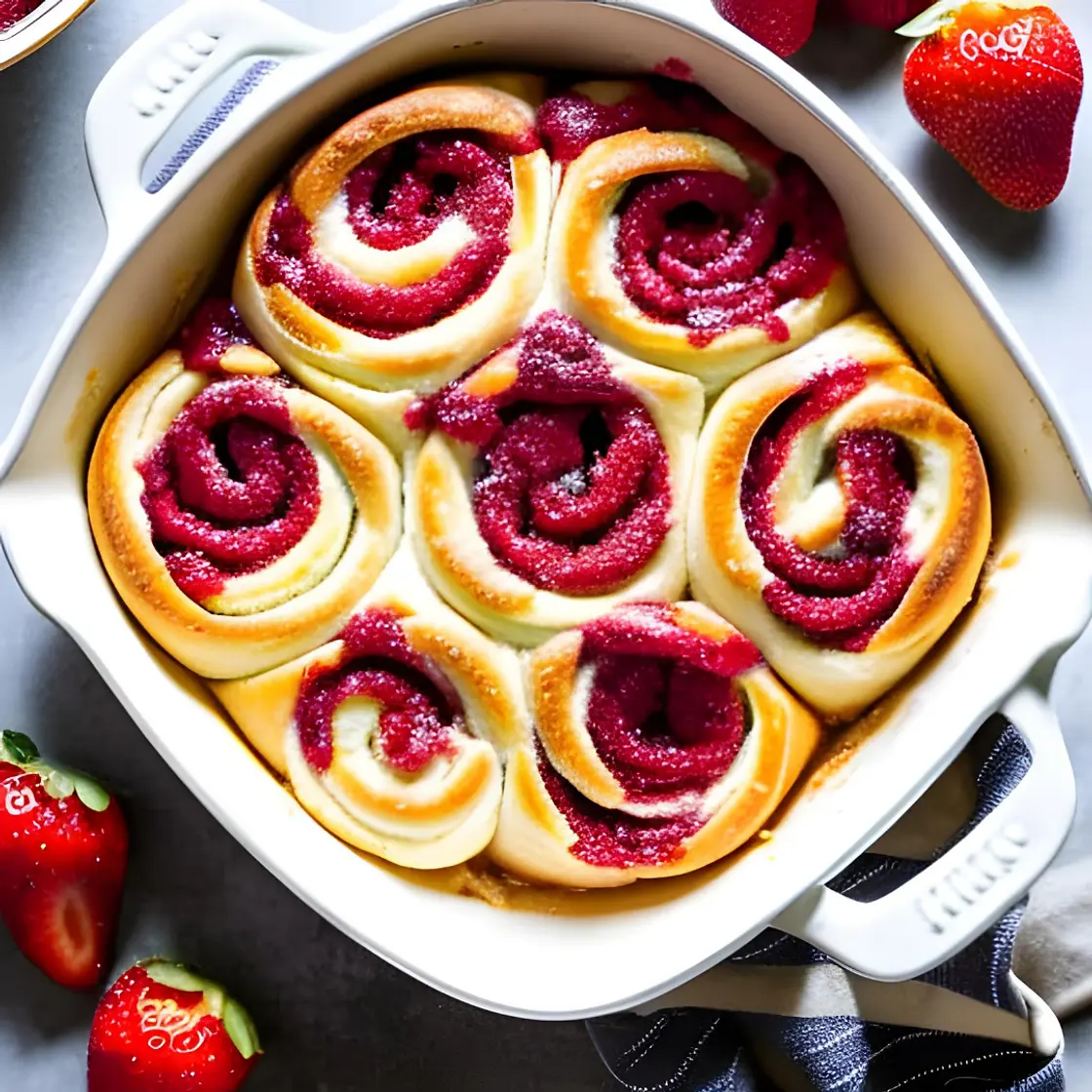 Strawberry Cinnamon Rolls