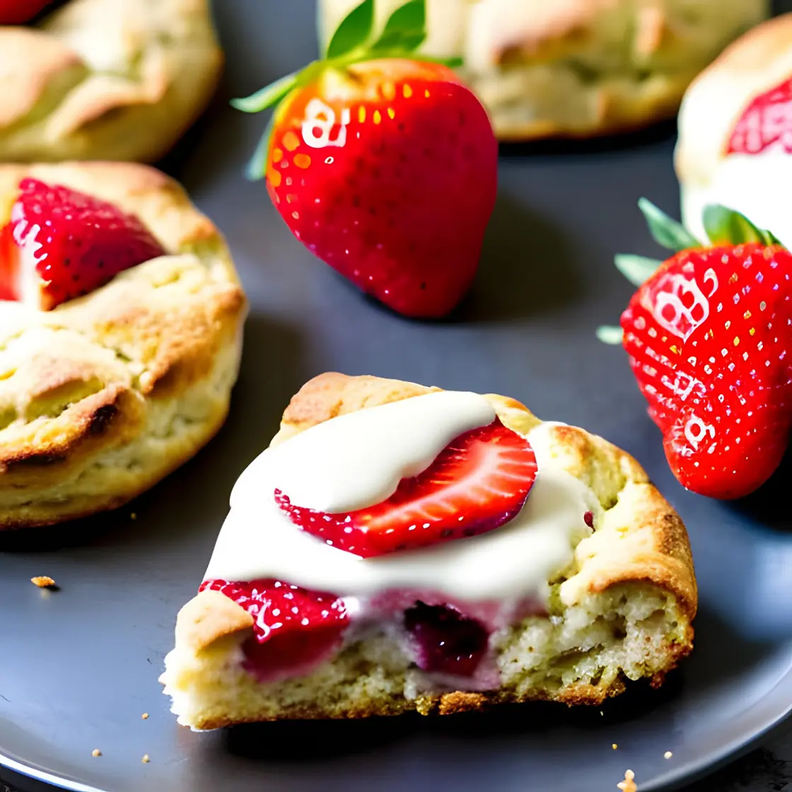 Fresh Strawberry Scones