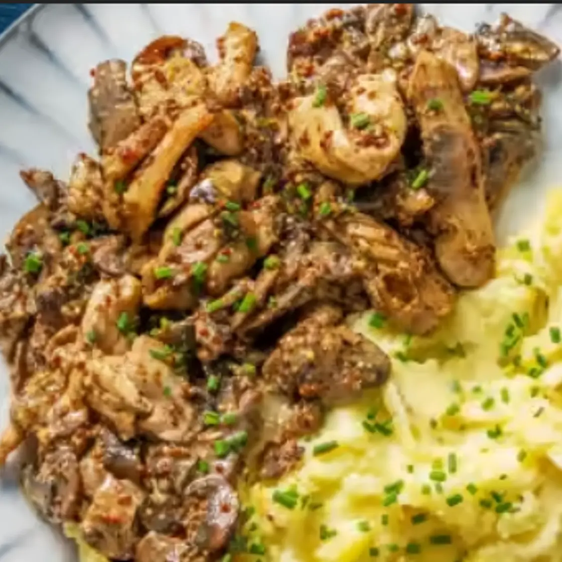 Creamy Mustard Chicken and Mushrooms