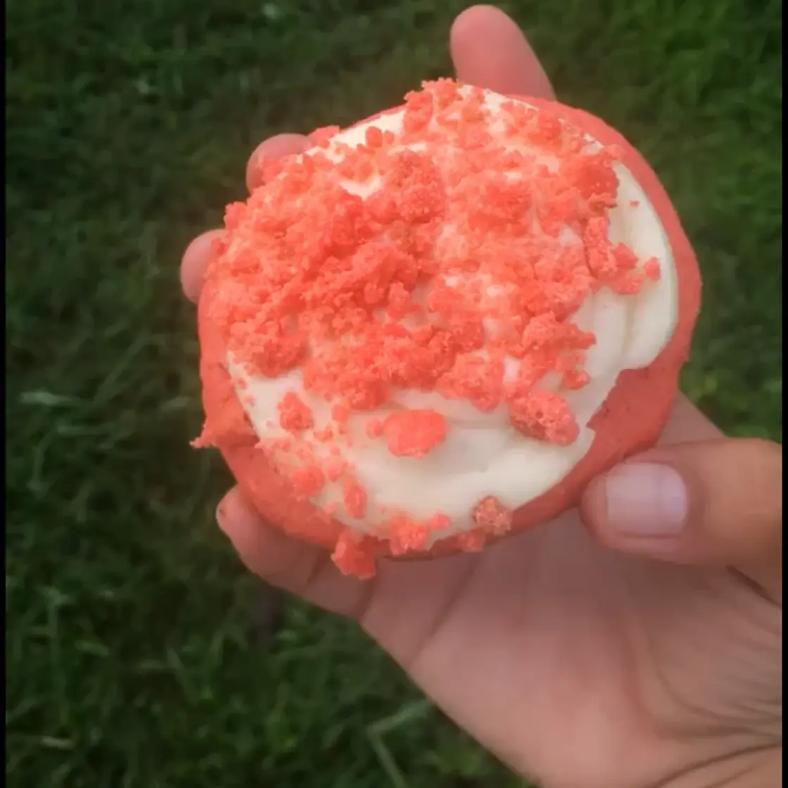 Crumbl 🙀 Pink Velvet Cookies with a Cake Mix