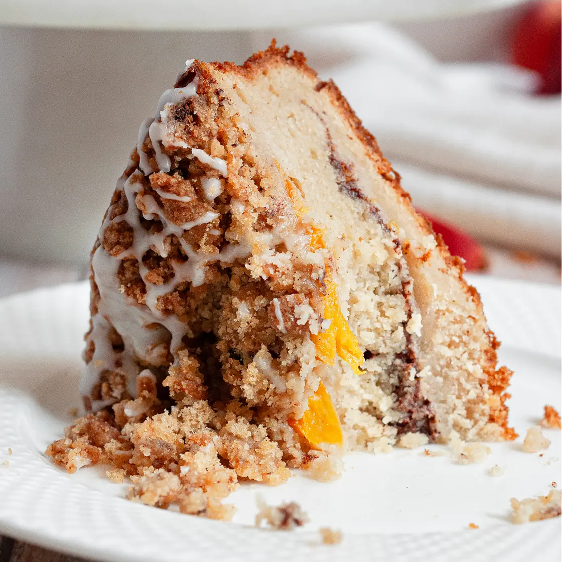 Gluten-Free Peach Cobbler Coffee Cake