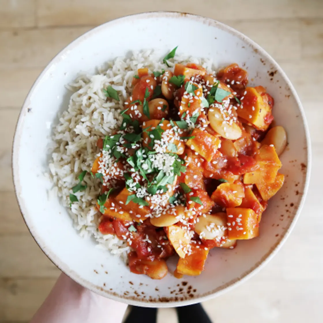 Sweet potato and Butterbean Curry