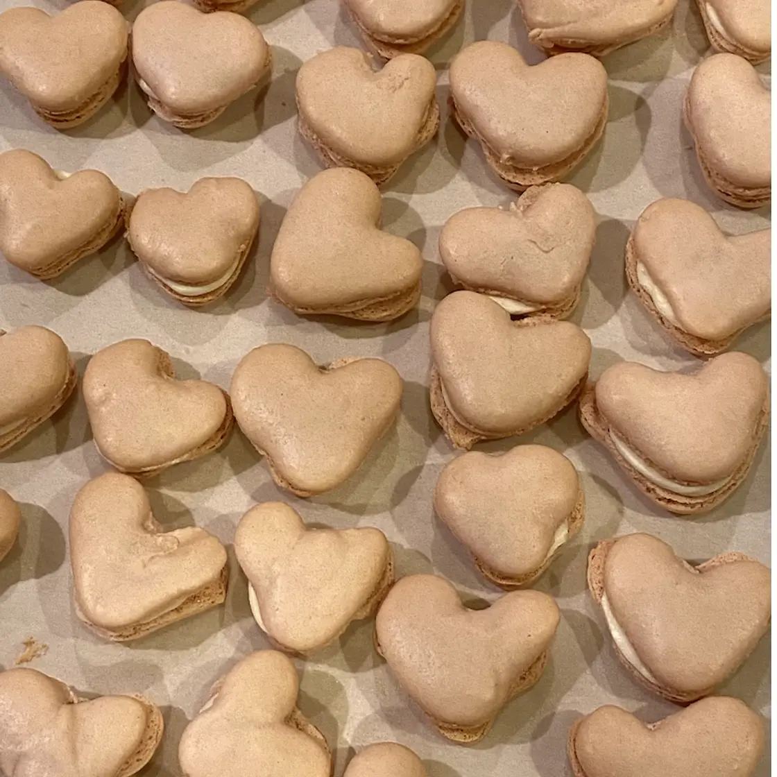 Heart Macarons