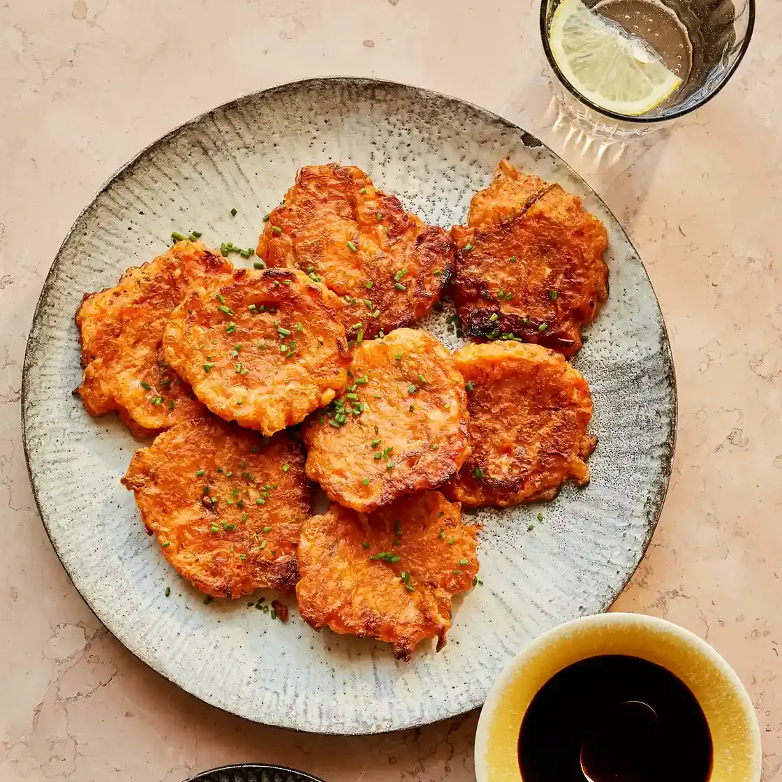 Mini kimchi pancakes
