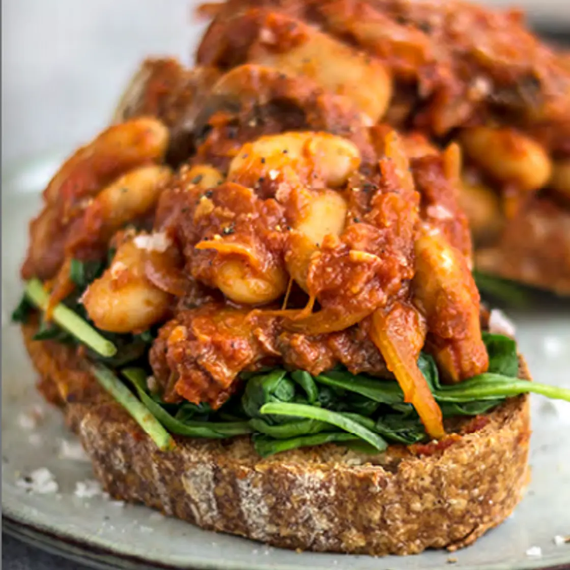 Smoky Black Beans on Toast