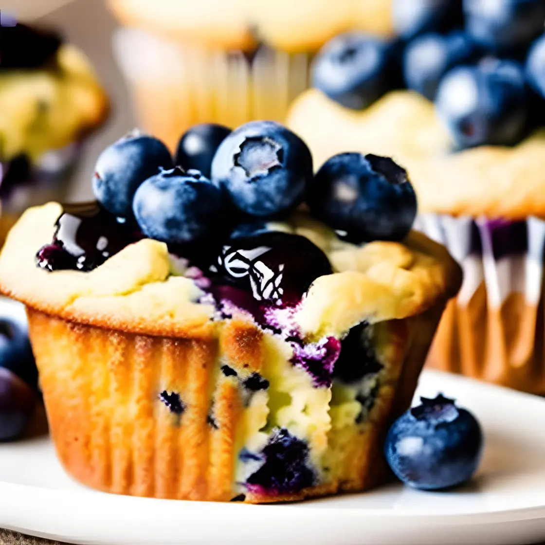 Yummy Lemon-Blueberry Muffins