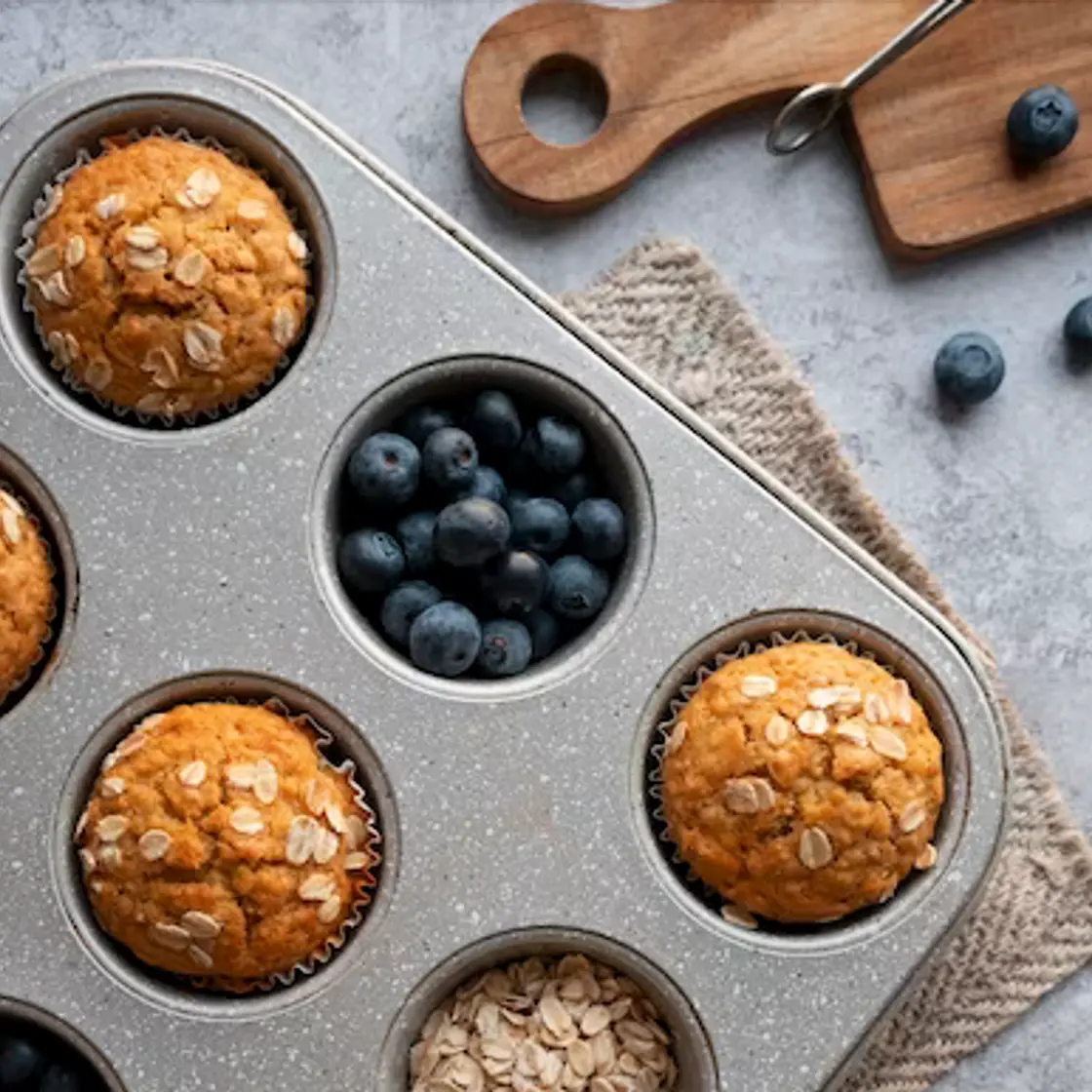 Blueberry Oatmeal Muffins