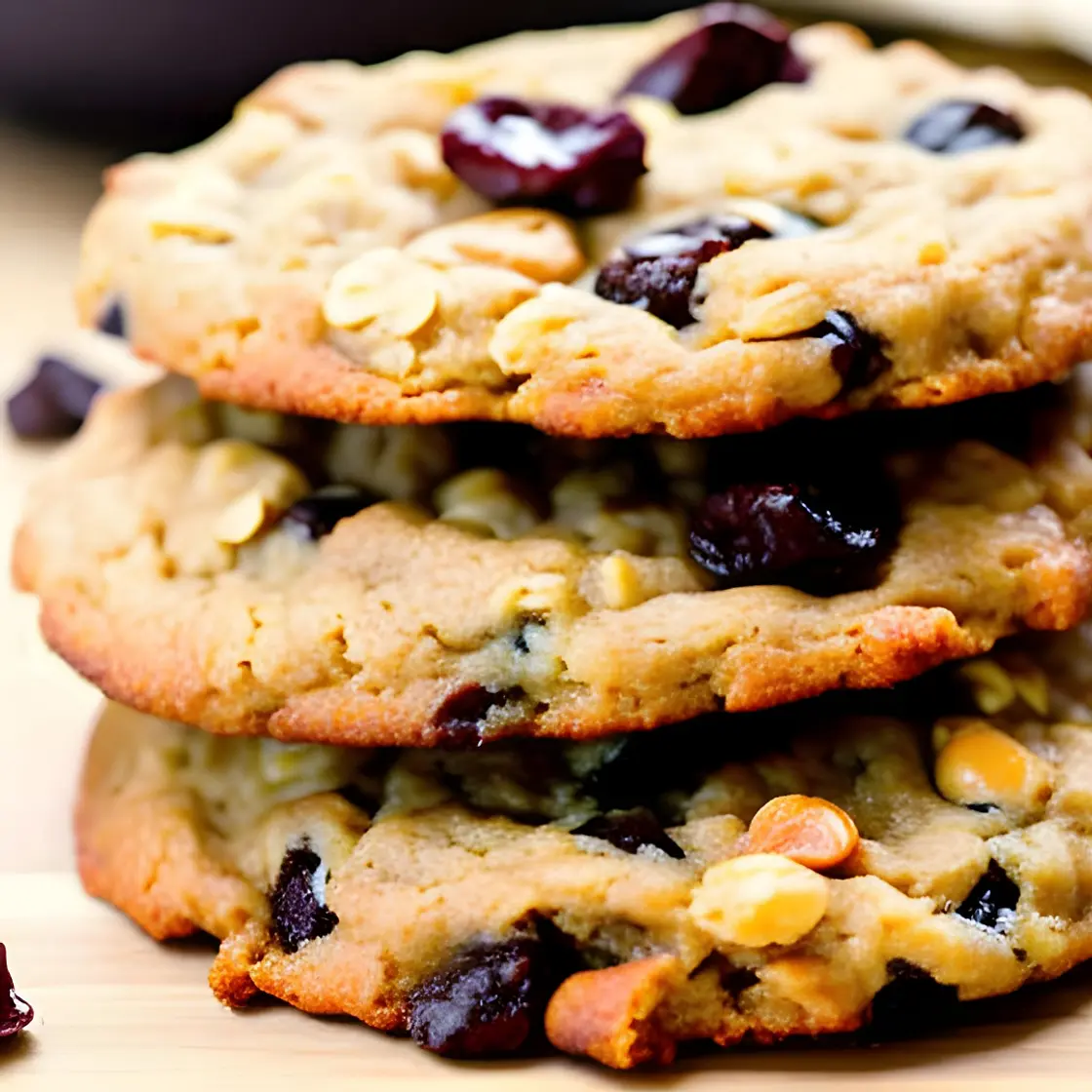 Chewy Cinnamon Oatmeal Raisin Cookies