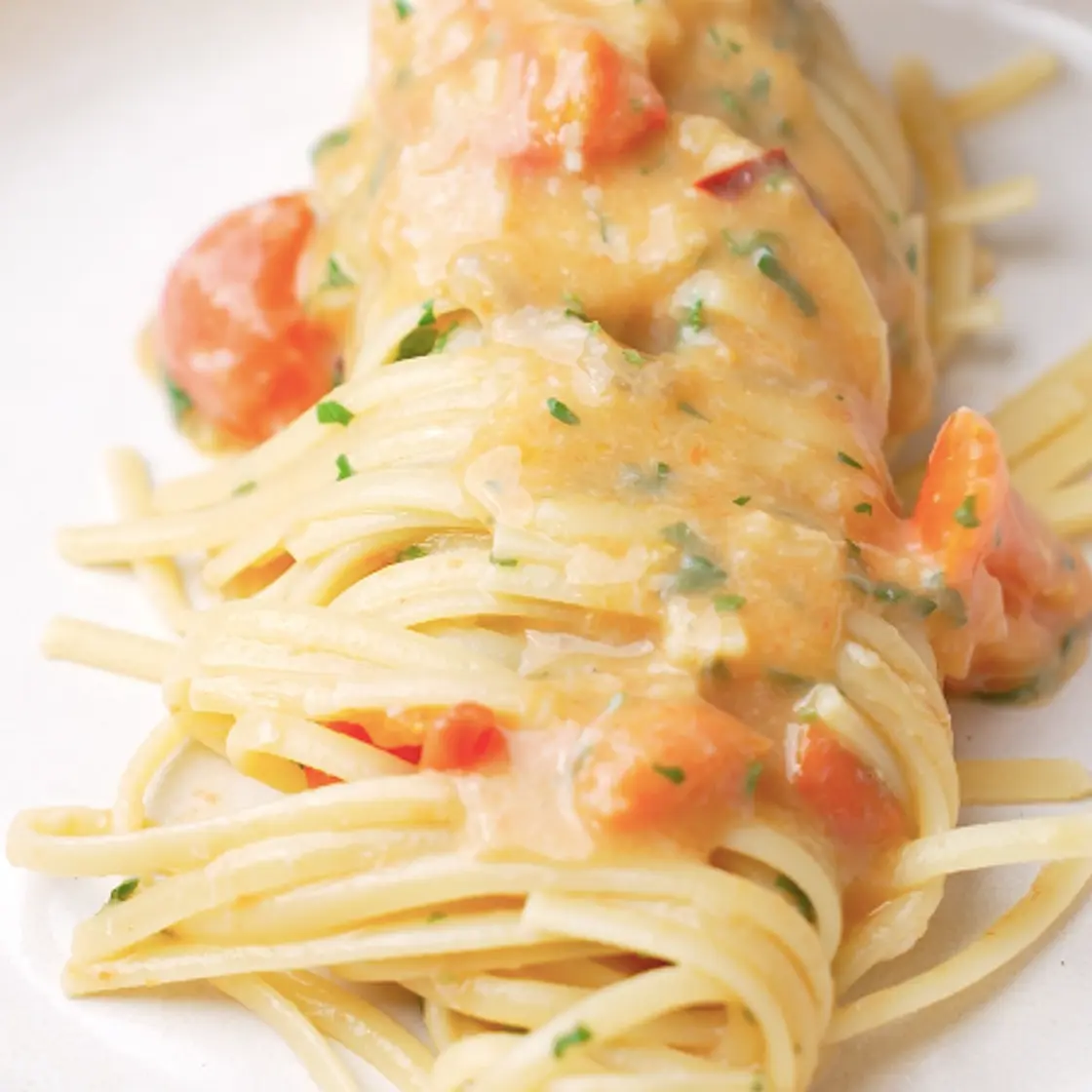 Linguine con le canocchie (squilla mantis shrimp)