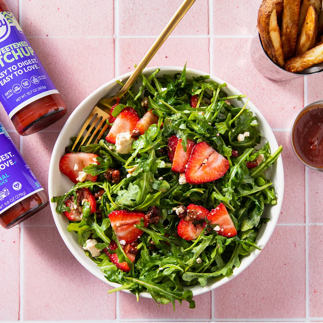 Strawberry arugula salad GERD