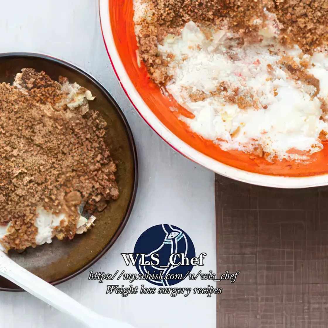 Lemon quark with cinnamon crumble dessert - WLS recipe