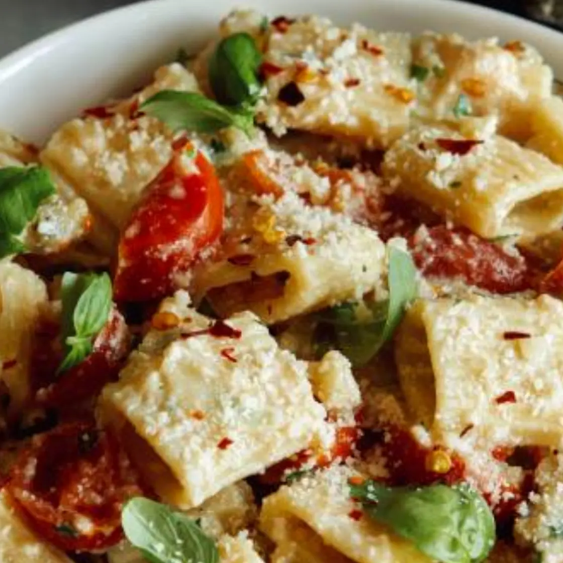 Summer Pasta with Grilled Eggplant Sauce