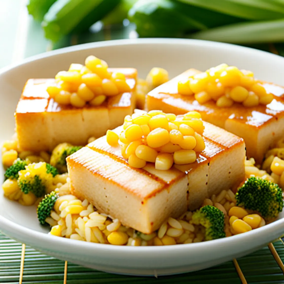Tofu and Corn Rice