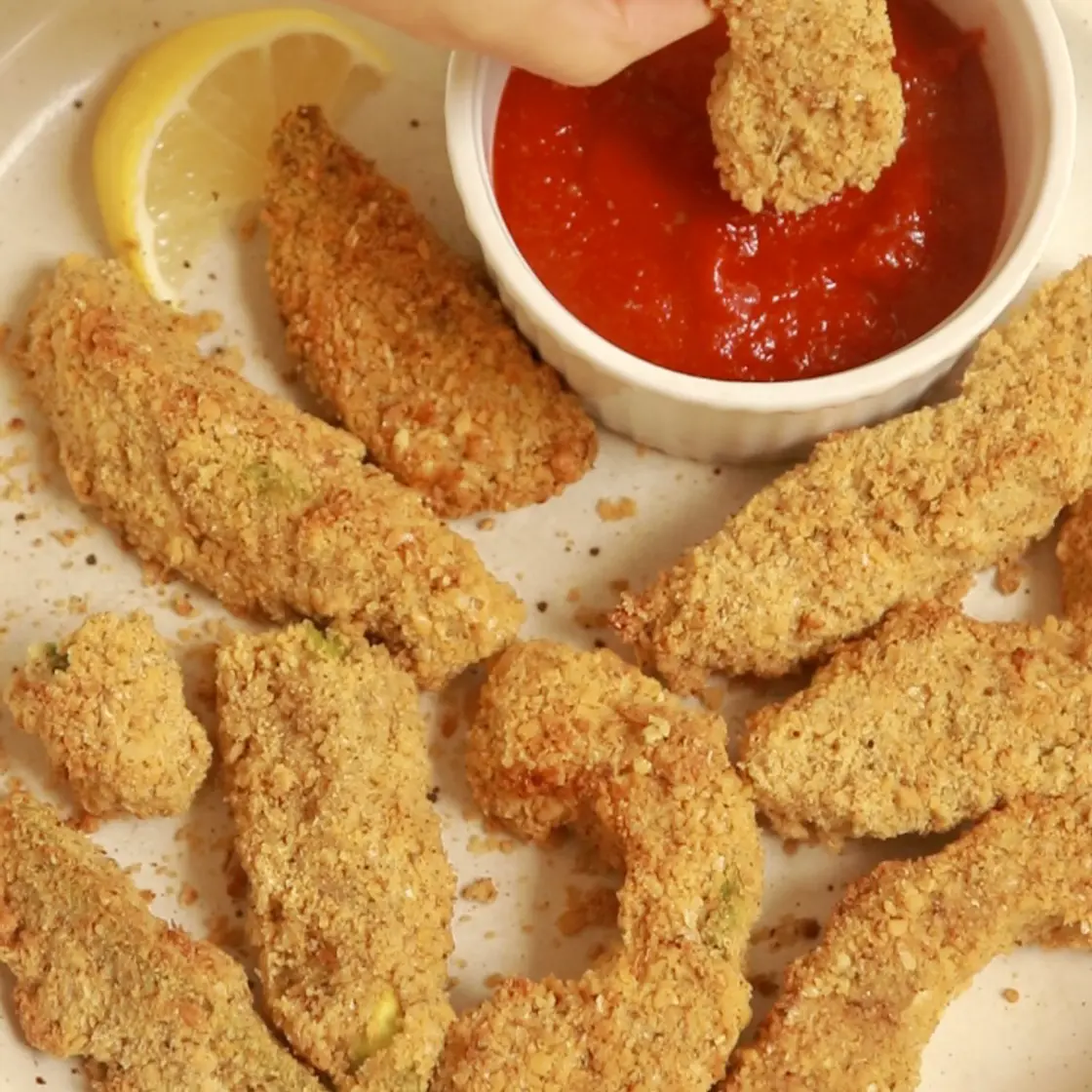 Air Fryer Avocado Fries (vegan, gluten free)