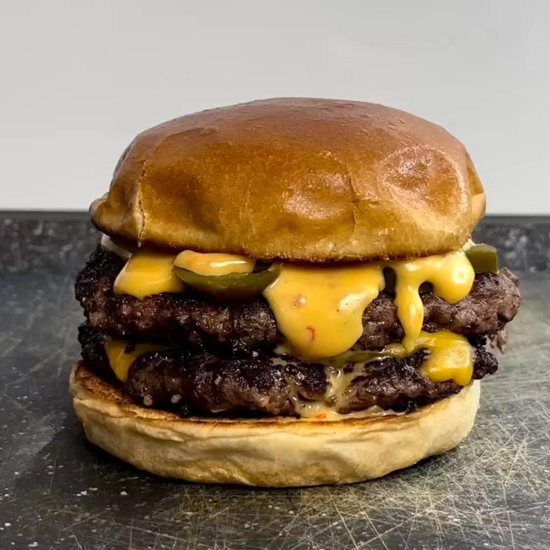 McDonald's double chili cheese burger