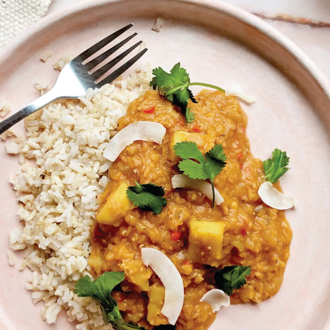 Coriander Spiced Red Lentils