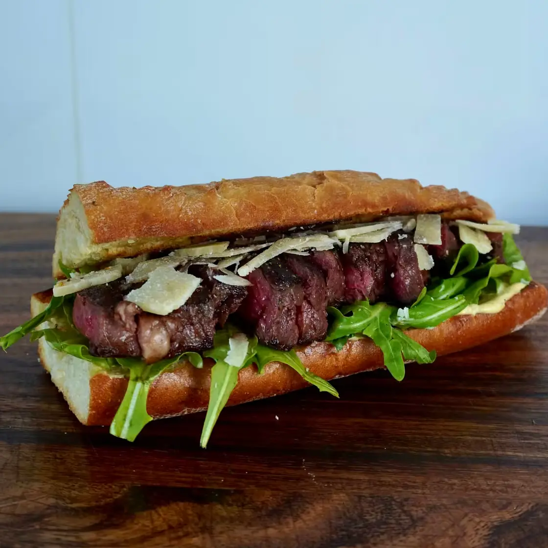 Rotwein Steak Sandwich