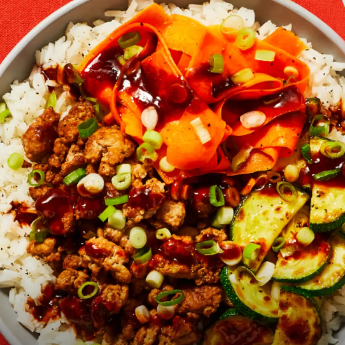 Pork & Zucchini Bibimbap