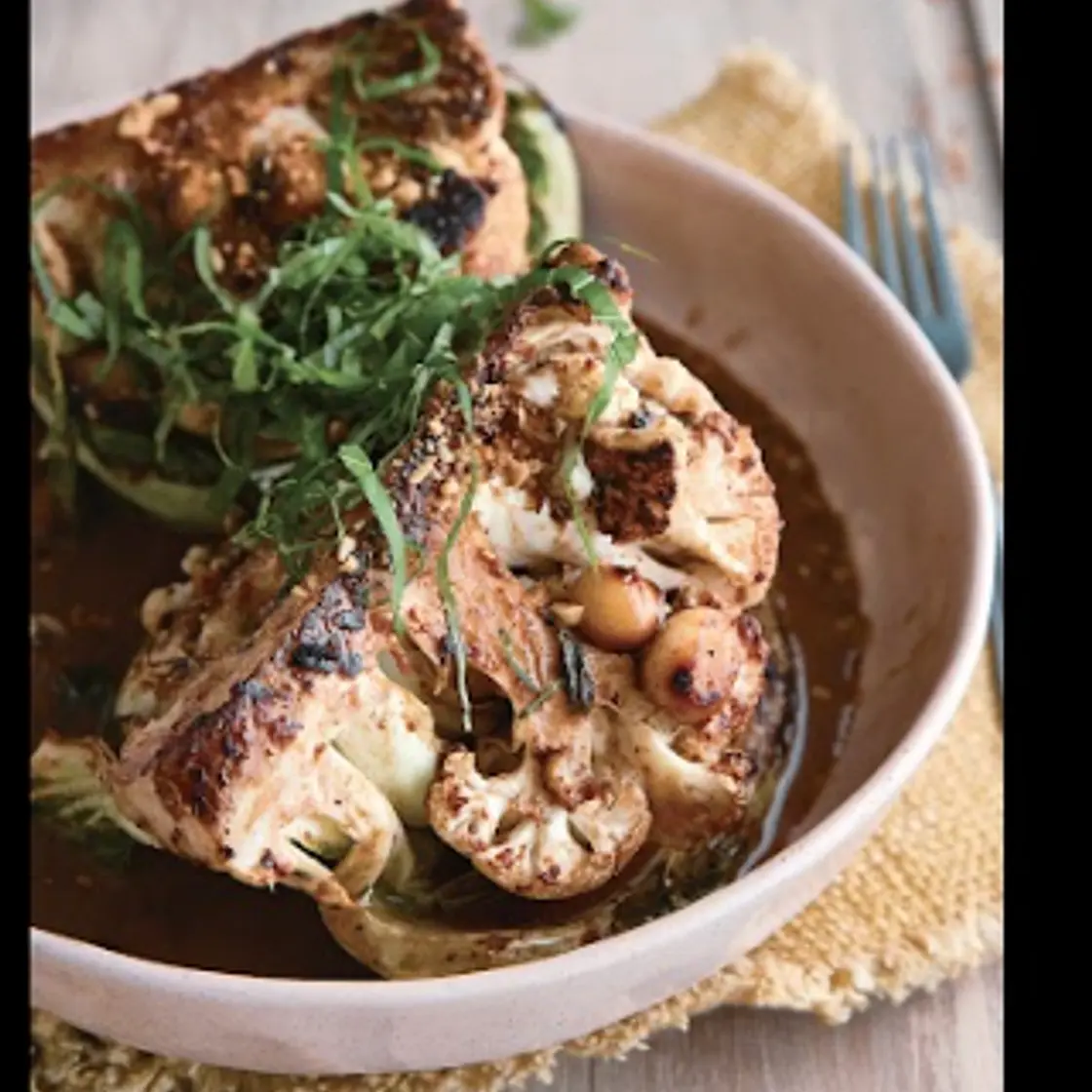 Roasted Cauliflower with Miso