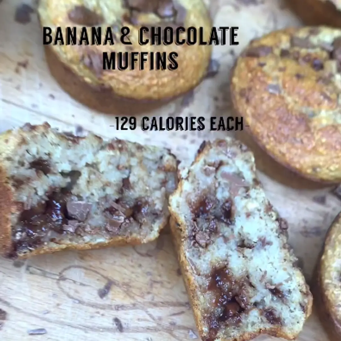banana chocolate muffins