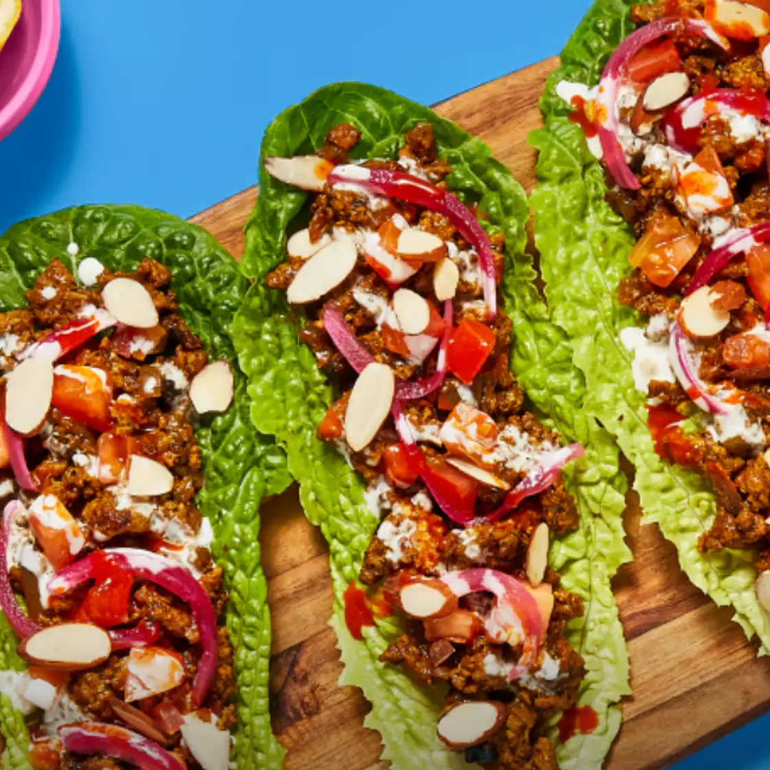 One-Pan Spiced Turkey Lettuce Wraps