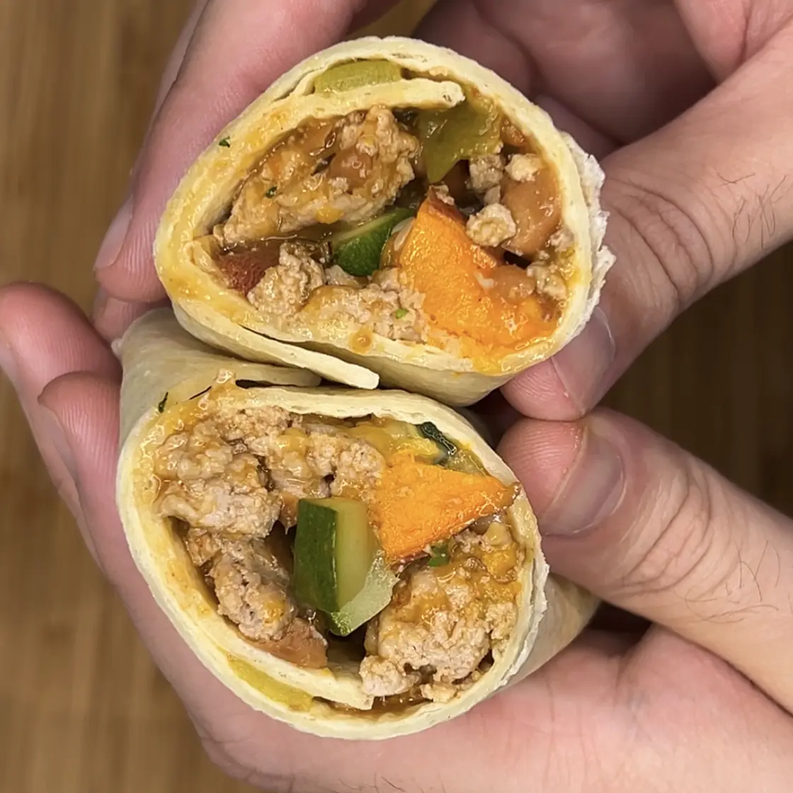 Turkey and Sweet Potato Burritos