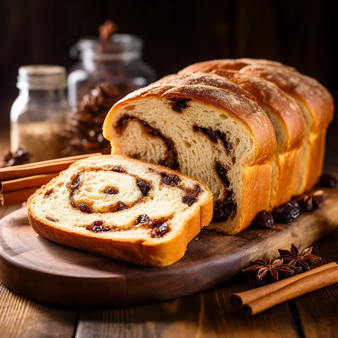 Fluffy Cinnamon Raisin Bread