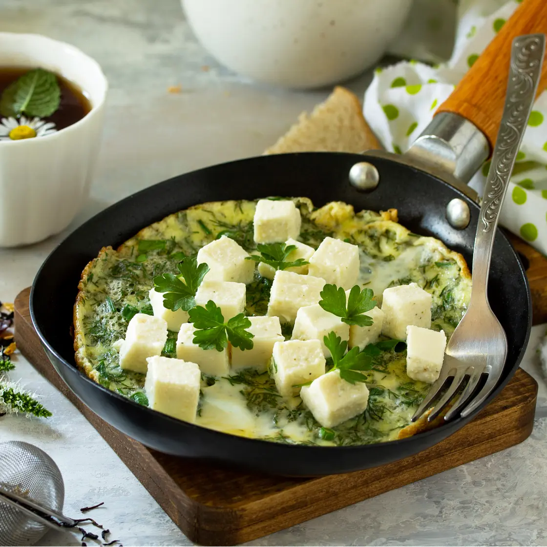 Spinach and Feta Omelletes