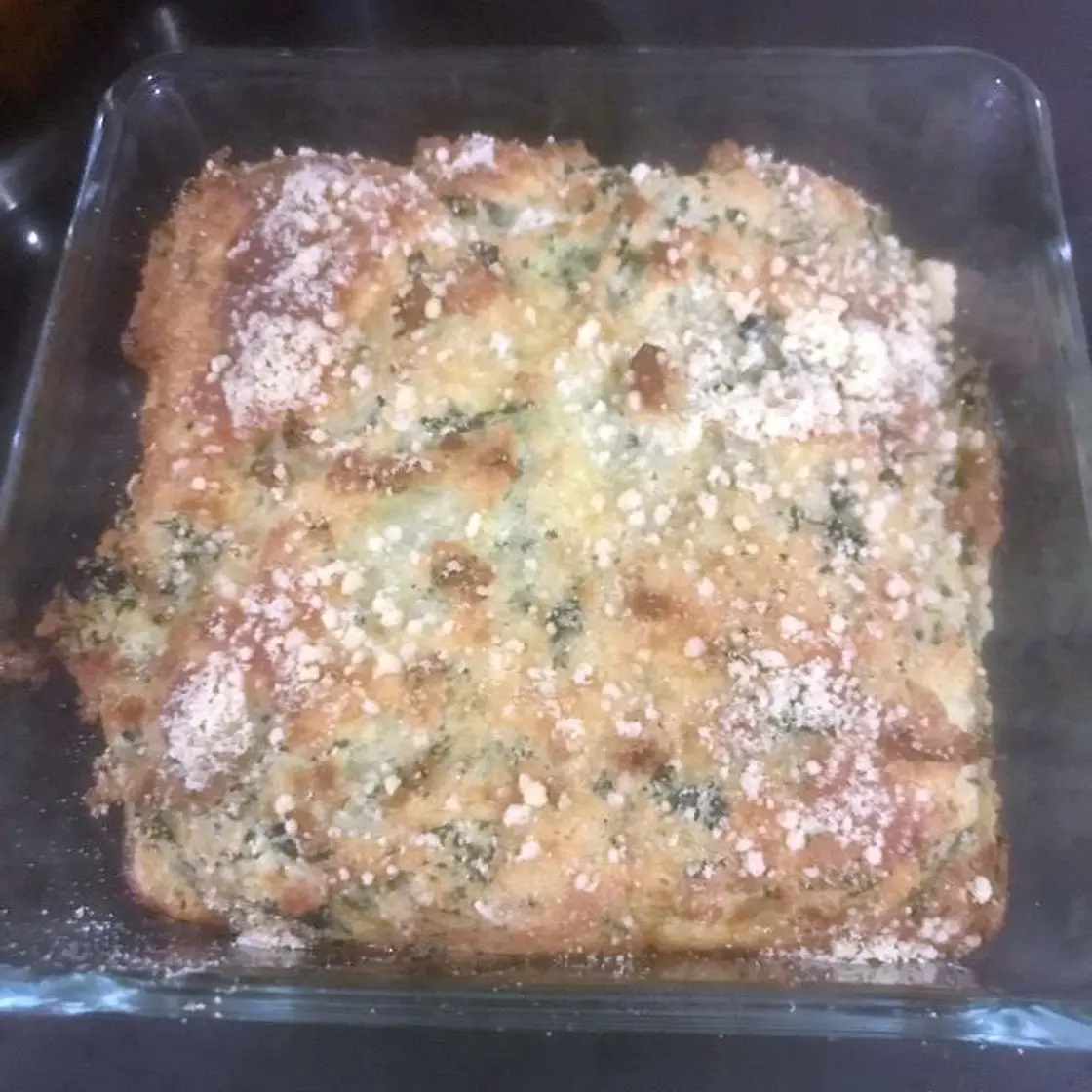 Spinach and Feta Brownies