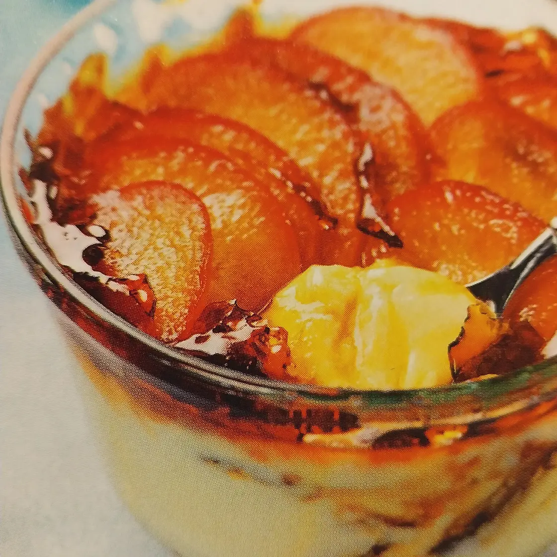 Crème caramélisée aux prunes