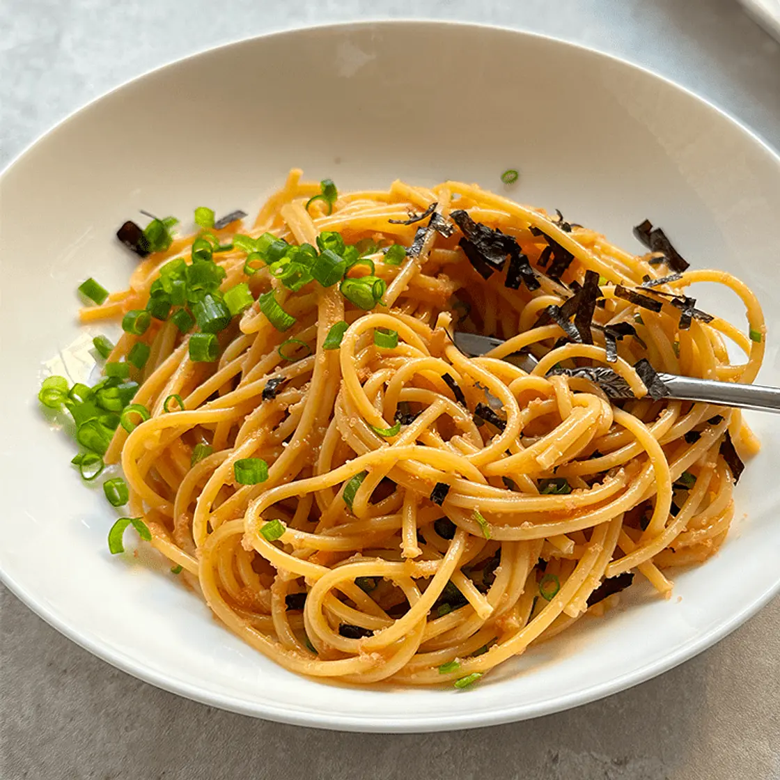 Tarako Pasta with Butter & Soy Sauce (たらこパスタ)