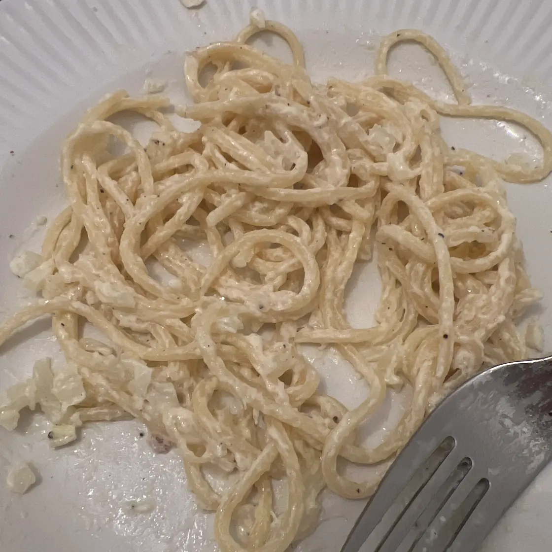 Pasta with Parmesan Cream