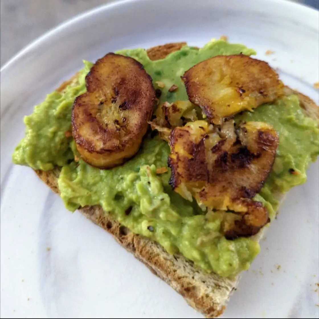 Plantain Avocado toast